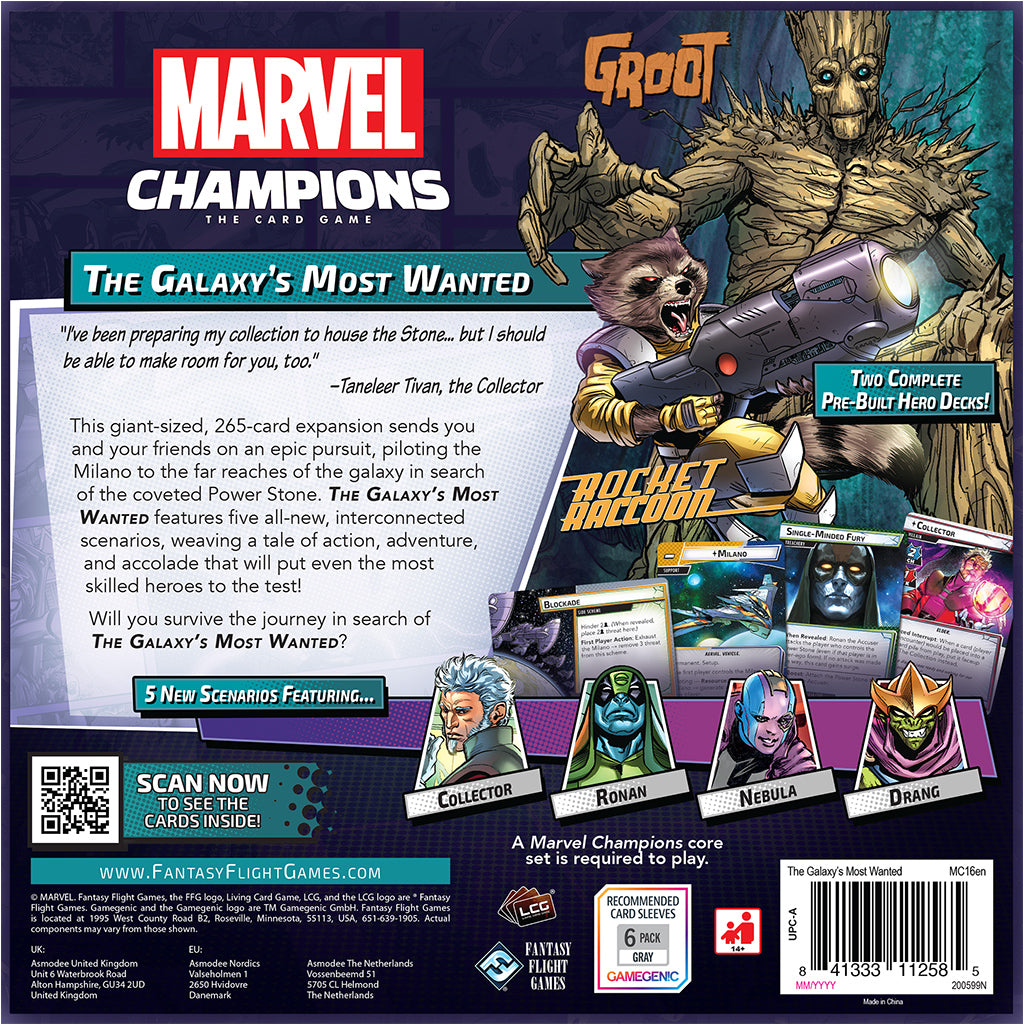 Marvel Champions: The Card Game - The Galaxy's Most Wanted Expansion
