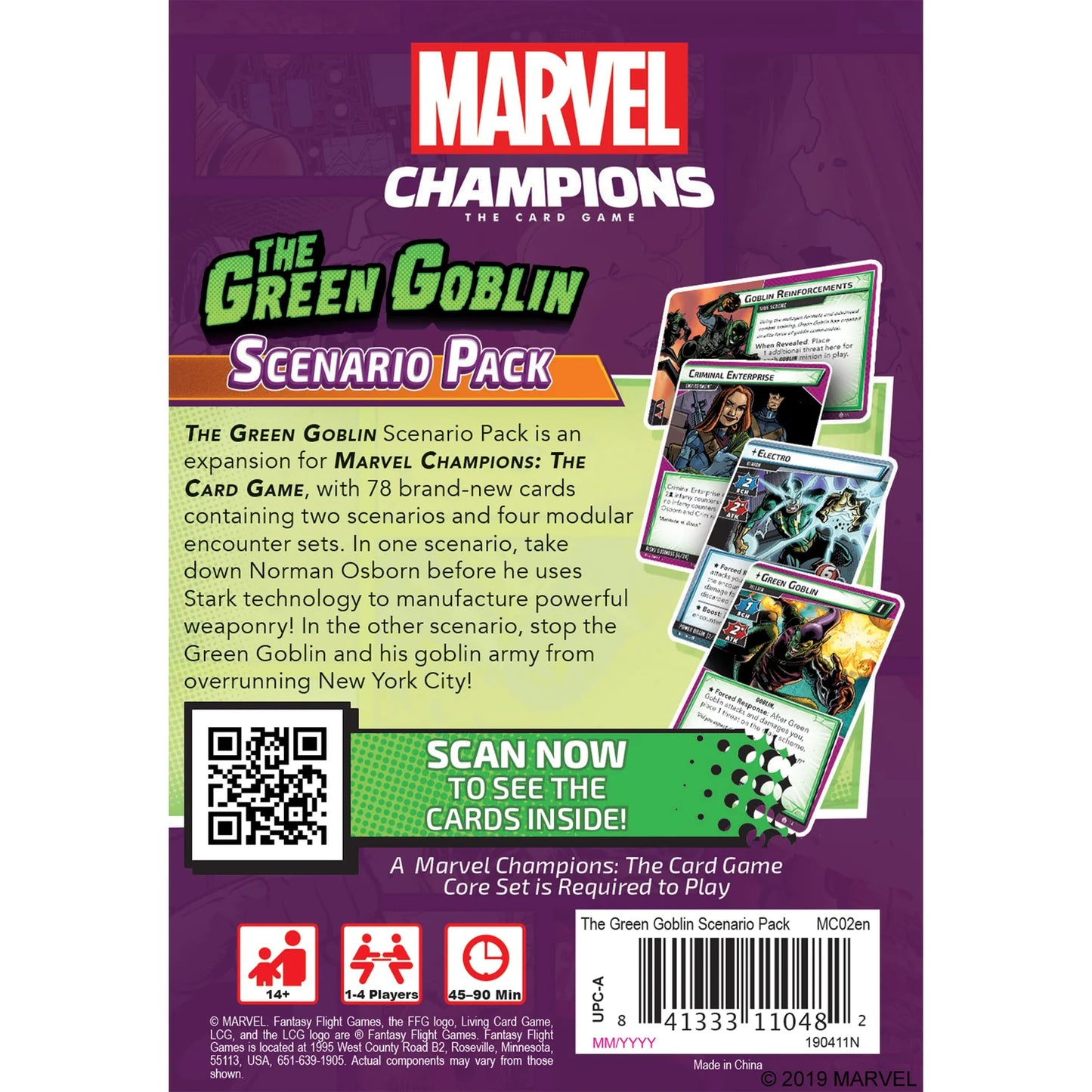 Marvel Champions: The Card Game - The Green Goblin Scenario Pack