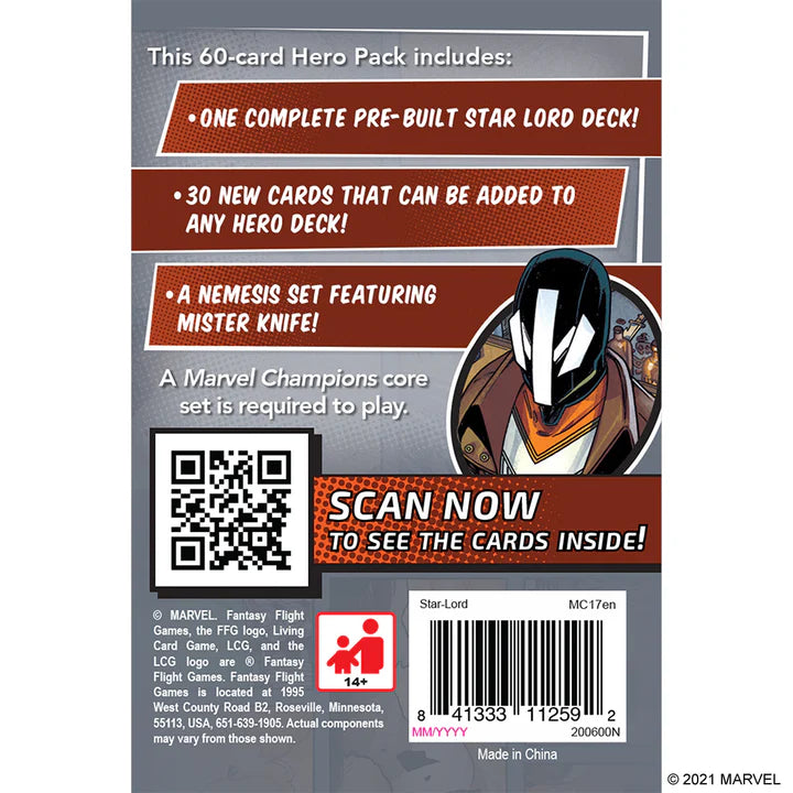 Marvel Champions: The Card Game - Star-Lord Hero Pack