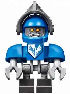 LEGO® Minifigure Clay Bot - Blue Shoulders, Flat Silver Visor (nex011) - Used