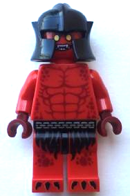 LEGO® Minifigure Crust Smasher - Bare Chest, Red Legs (nex026)