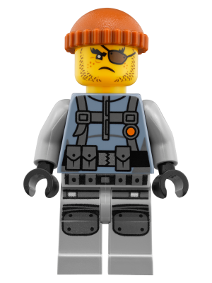 LEGO® Minifigure Shark Army Thug - Large Knee Plates (njo356) - Used