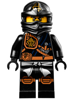 LEGO® Minifigure Cole (Jungle Robe) - Tournament of Elements (njo124 / njo0124) - Used