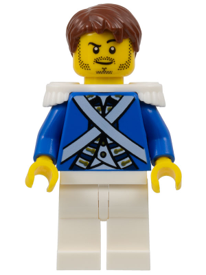 LEGO® Minifigure Bluecoat Sergeant 2 - Stubble (pi151)