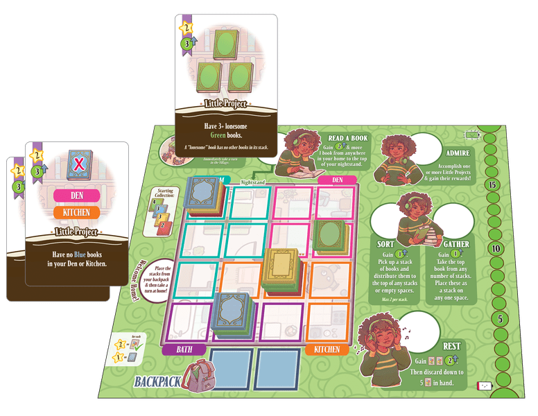 GAME RENTAL: "A Place for All My Books" & Game Accessories