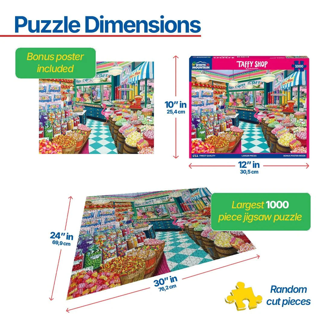 White Mountain: Taffy Shop 1000 Piece Puzzle