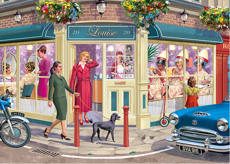 Falcon de Luxe The Hairdresser 1000 Piece Jigsaw Puzzle