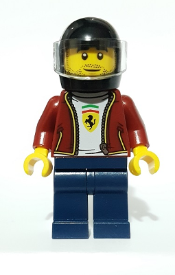 LEGO® Minifigure Ferrari F8 Tributo Driver (sc082) - USED