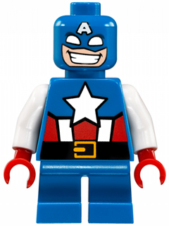 LEGO® Minifigure Captain America - Short Legs (sh0250) - USED