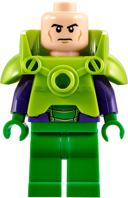 LEGO® Minifigure Lex Luthor - Battle Armor, Green Legs (sh0292) - USED