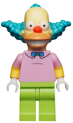 LEGO® Minifigure Krusty the Clown, The Simpsons, Series 1 (Minifigure Only without Stand and Accessories) (sim014) - Used