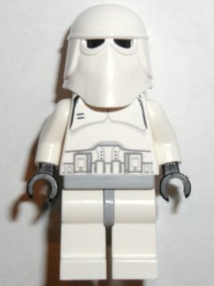 LEGO® Minifigure Snowtrooper, Light Bluish Gray Hips, Black Hands (Falcon blue box) (sw0080)