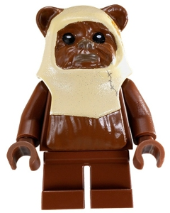 Paploo (Ewok) - Reddish Brown Head with Tan Hood Pattern