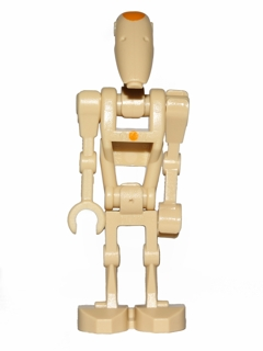 LEGO® Minifigure Battle Droid Commander - Tan with Dot, Angled Arm and Straight Arm (sw0415)
