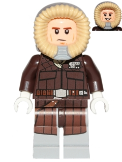 LEGO® Minifigure Han Solo - Parka, Dark Brown Coat (Hoth) (sw0709) - USED