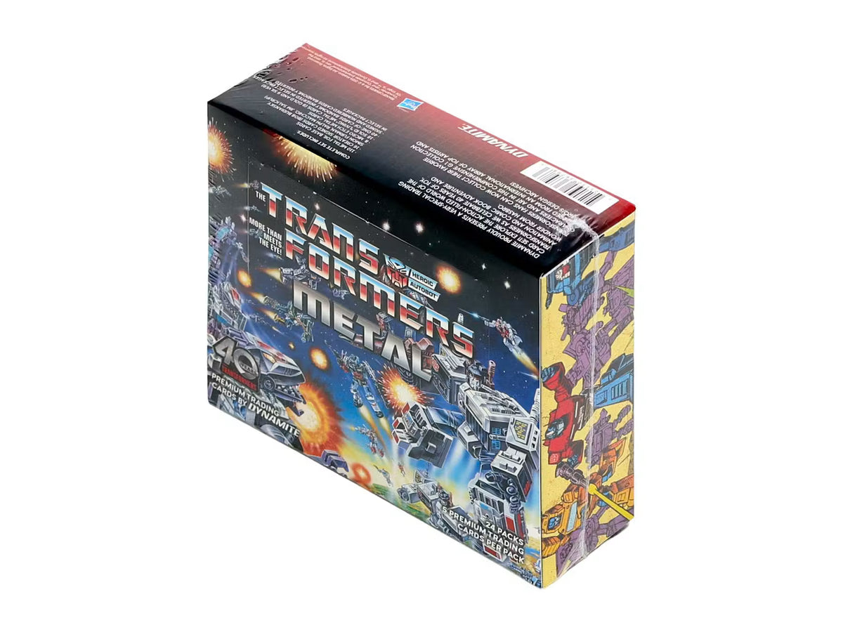 Dynamite Transformers 40th Anniversary Metal Trading Cards: Collector Box, 24 Packs