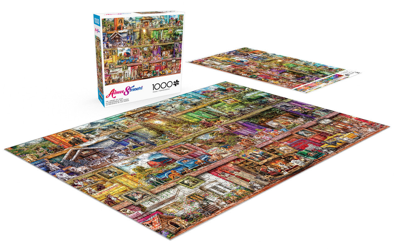 The Library Of Dogs - 1000 Piece Puzzle