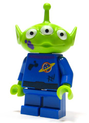 LEGO® Minifigure Alien - Dark Purple Splotch on Face (toy014)