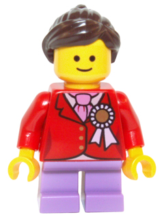 Child, Red Jacket with Ribbon
