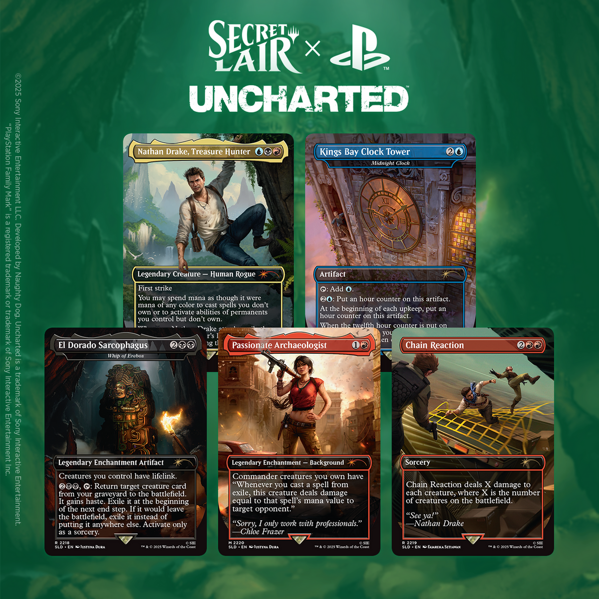 Magic: The Gathering TCG: Secret Lair x Uncharted: Saga of Thieves, Non-Foil