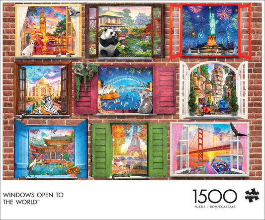 Windows Open to the World 1500 Piece Jigsaw Puzzle