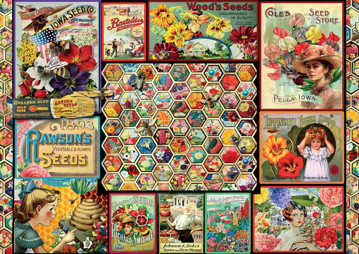 Bonjour: Vintage Ephemera 500 Piece Puzzle