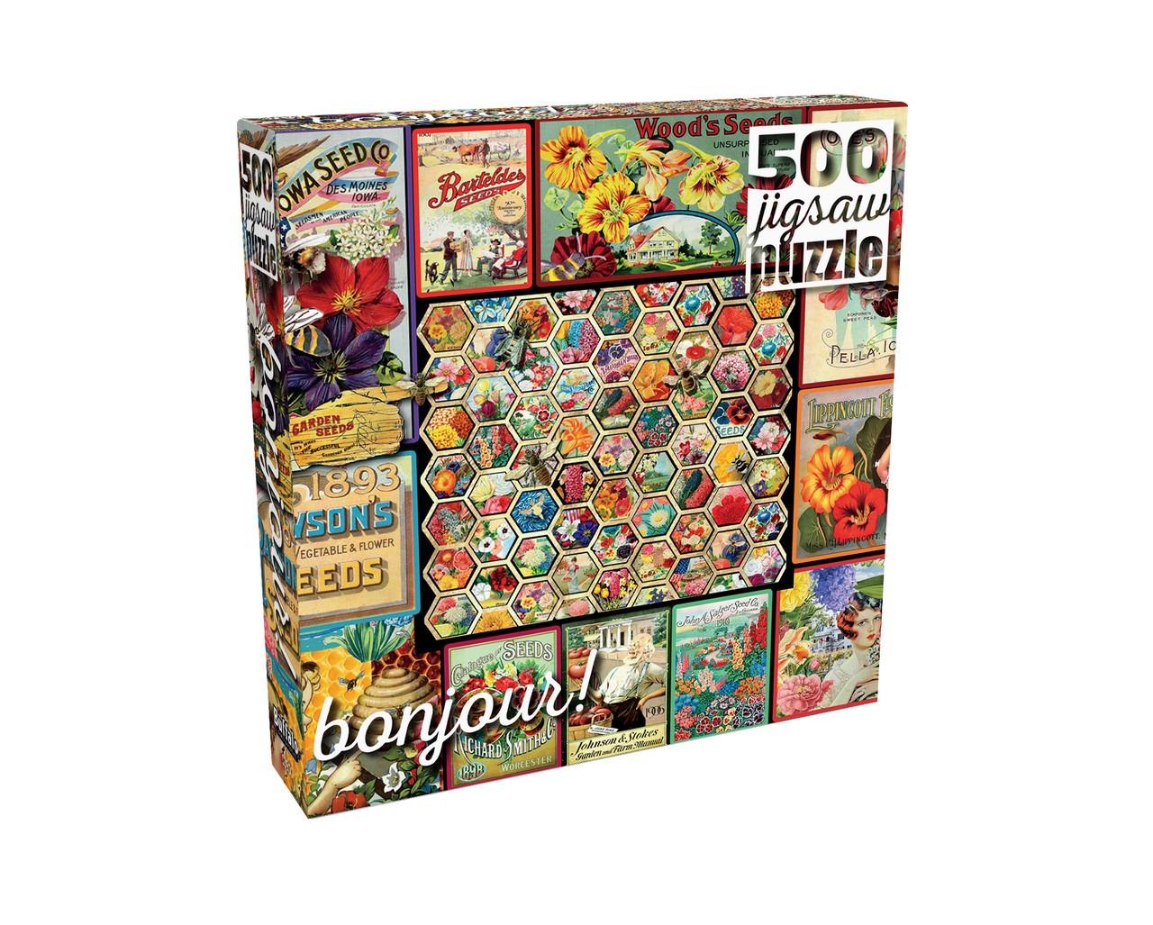 Bonjour: Vintage Ephemera 500 Piece Puzzle