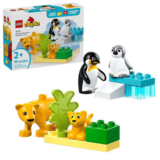 LEGO® DUPLO® Wild Animal Families: Penguins & Lions 10442