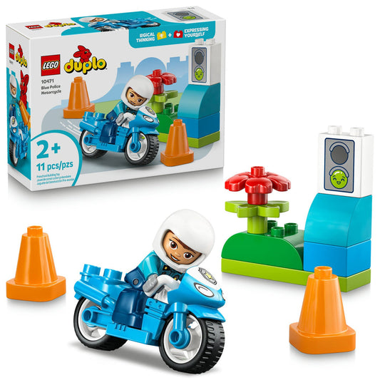 LEGO® DUPLO® Town Blue Police Motorcycle 10471
