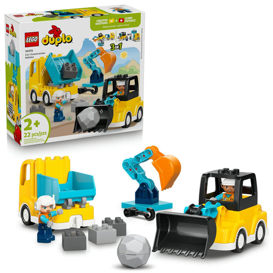 LEGO® DUPLO® Town 3 in 1 Construction Vehicles 10475