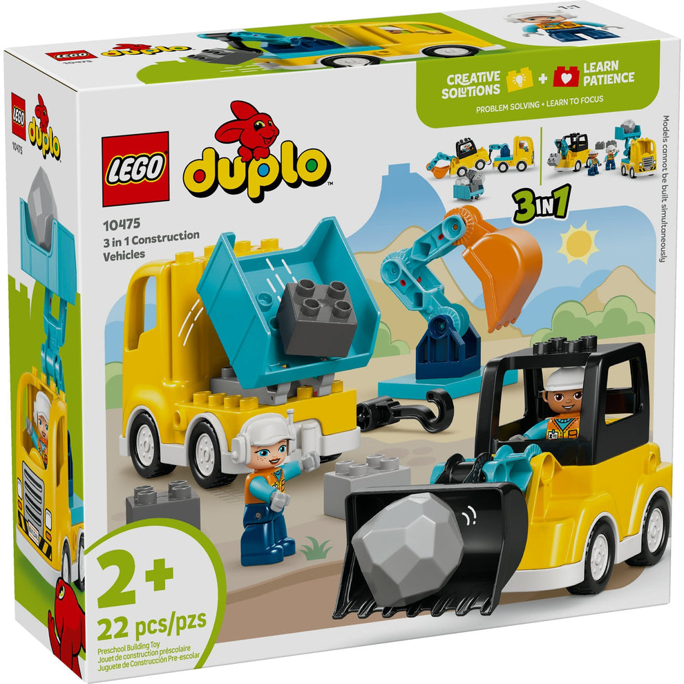 LEGO® DUPLO® Town 3 in 1 Construction Vehicles 10475