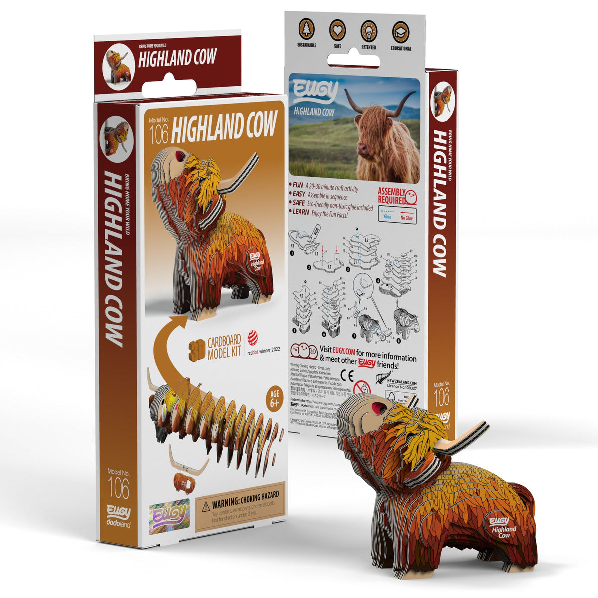 COMING SOON! EUGY Highland Cow 3D Puzzle