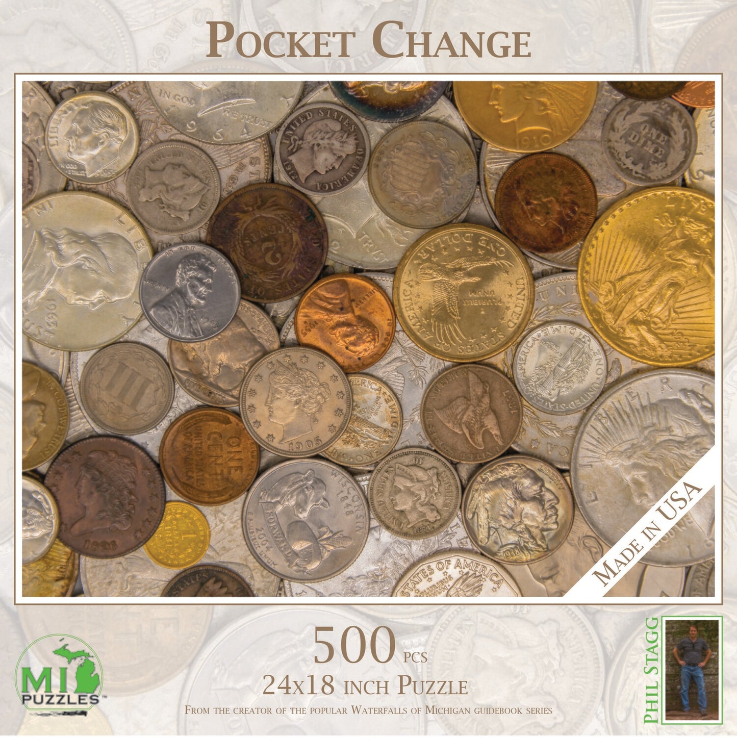 Pocket Change 500 Piece Jigsaw Puzzle