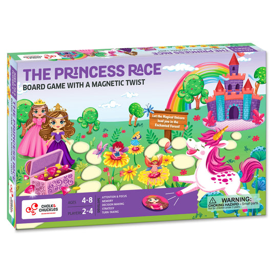 COMING SOON! Chalk & Chuckles The Princess Race Memory Board Game