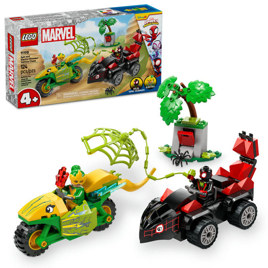 LEGO® Marvel Spin and Electro Dinosaur Vehicle Chase 11198