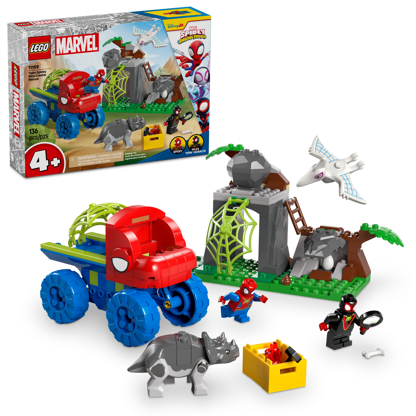 LEGO® Spidey Team Spidey Dino Crawler Rescue 11199