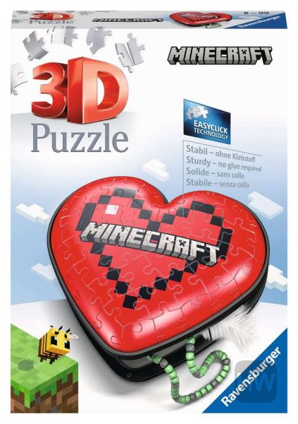 Minecraft Heart 54 pc 3D Puzzle