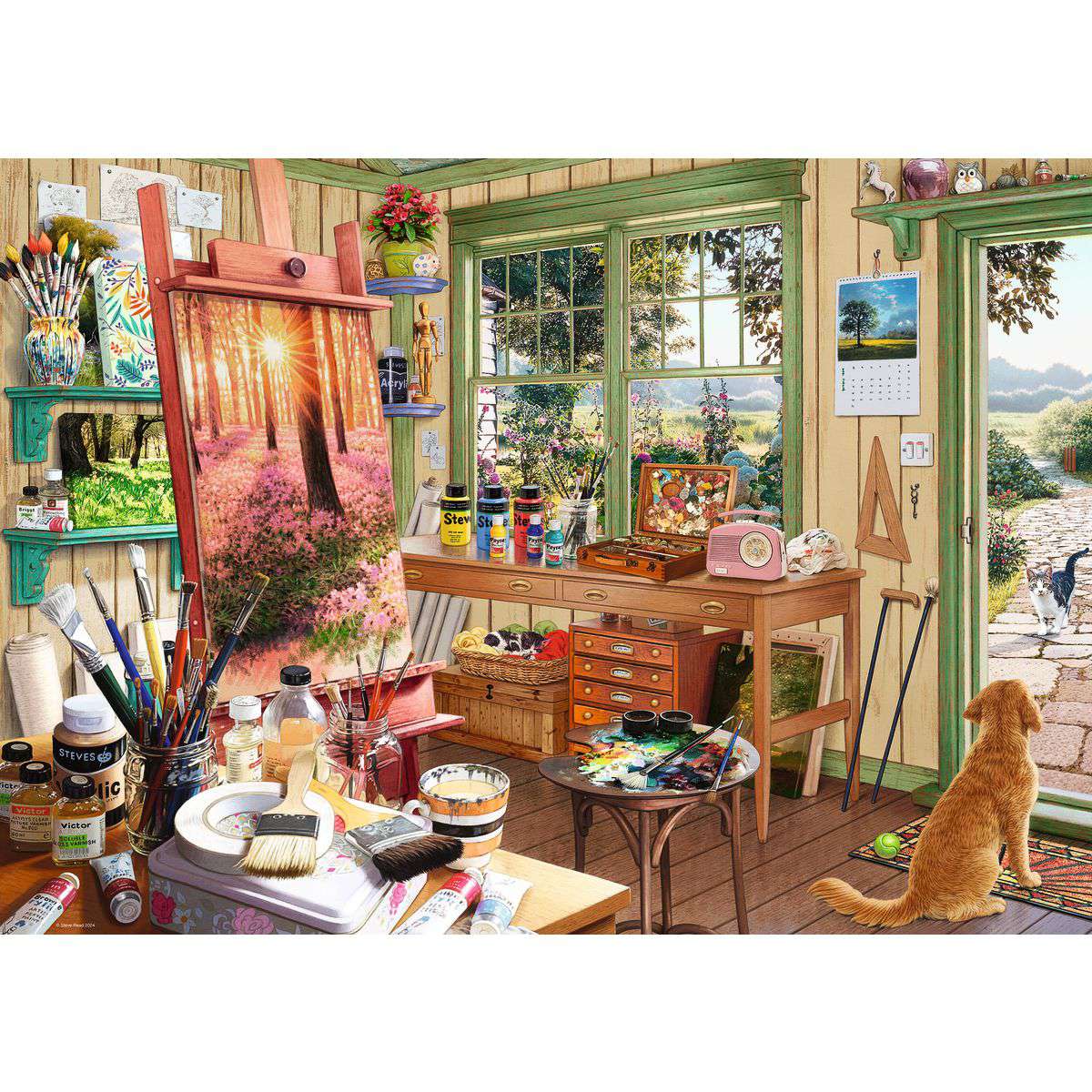Ravensburger My Haven: Artist's Shed 1000 Piece Jigsaw Puzzle