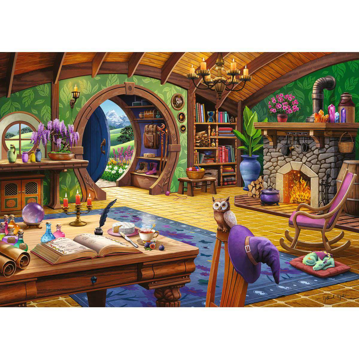 Ravensburger Charmed Cottage 1000 Piece Jigsaw Puzzle