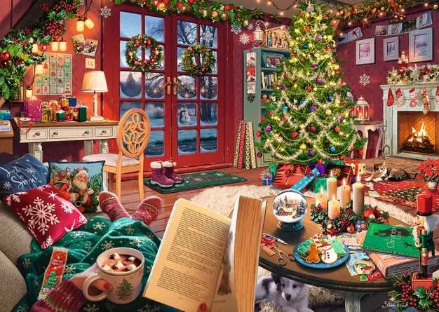 Ravensburger Jigsaw Puzzle Cozy Christmas Retreat - 500 Pieces Puzzle