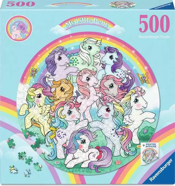 Ravensburger My Little Pony 500 Piece Round Jigsaw Puzzle