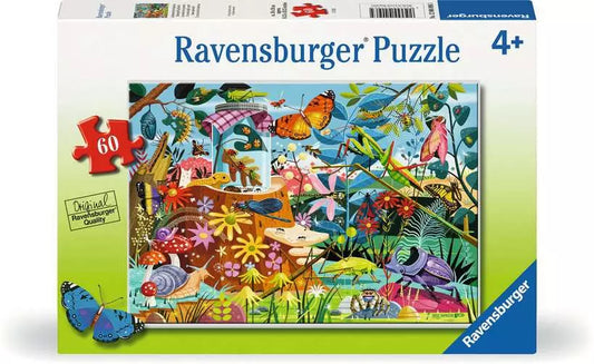 Ravensburger Children’s Jigsaw Puzzle Greg Paprocki: Backyard Bug World - 60 Pieces Puzzle