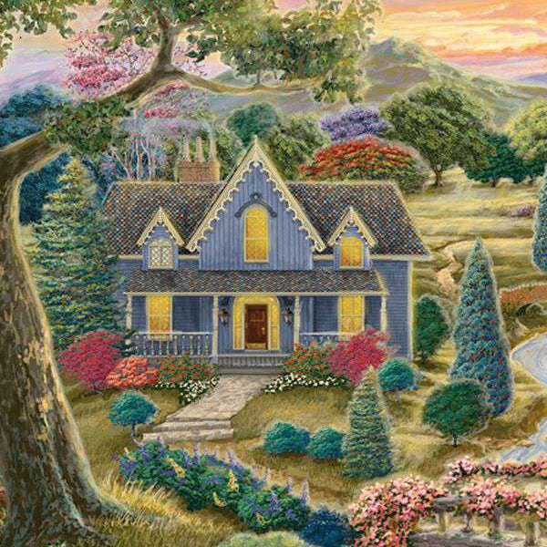 Ravensburger Enchanted Valley 2000 Piece Jigsaw Puzzle artwork detail