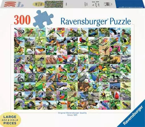 PUZZLE RENTAL: 99 Delightful Birds - 300 Pieces