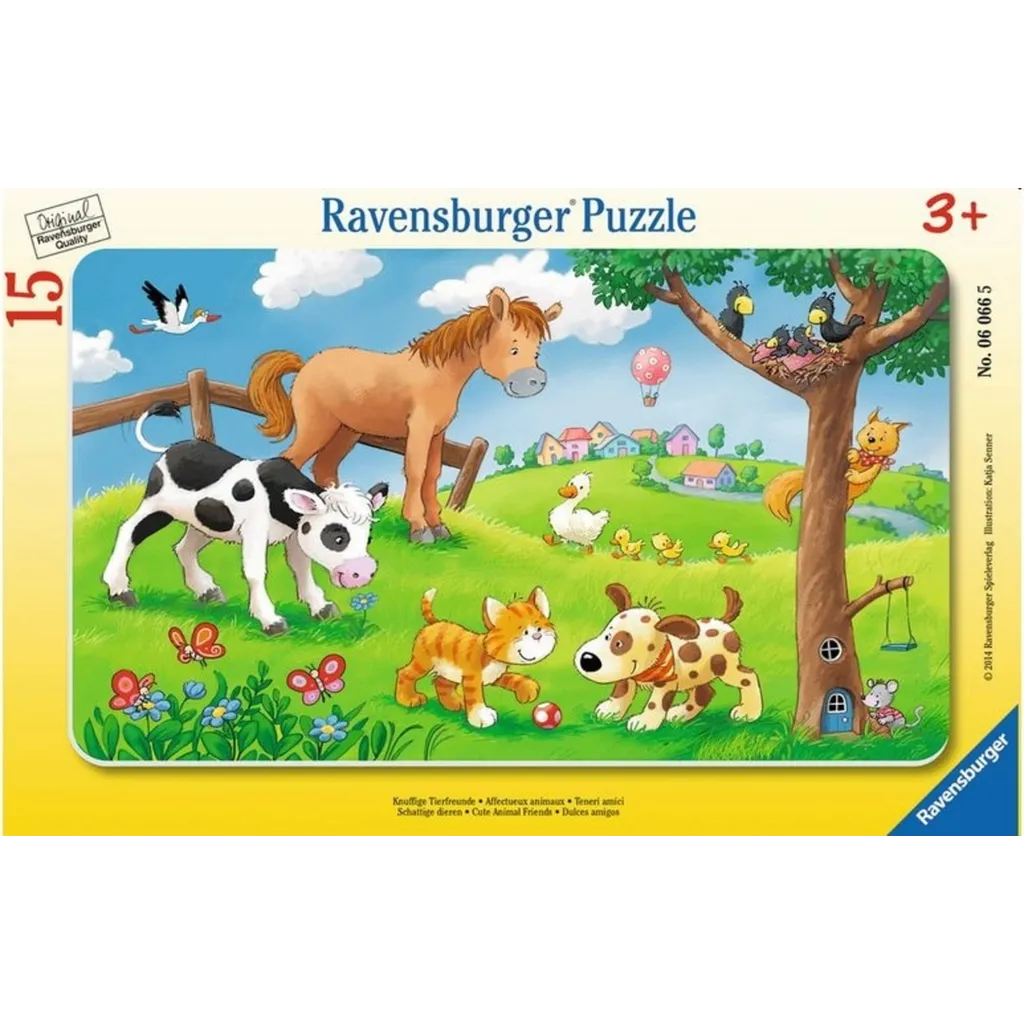 15 Piece Puzzle - Cute Animal Friends