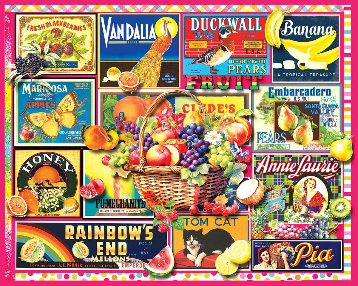White Mountain Fruit Basket - 1000 Piece Jigsaw Puzzle