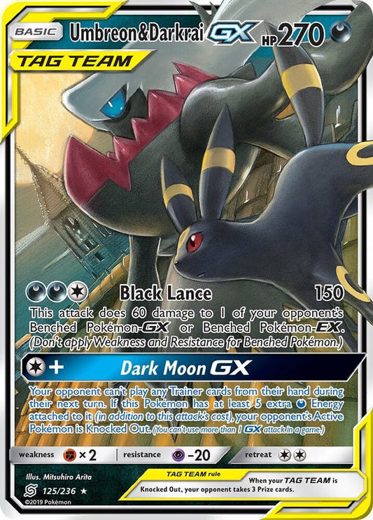 Umbreon & Darkrai GX Tag Team 125/236 | Unified Minds LP