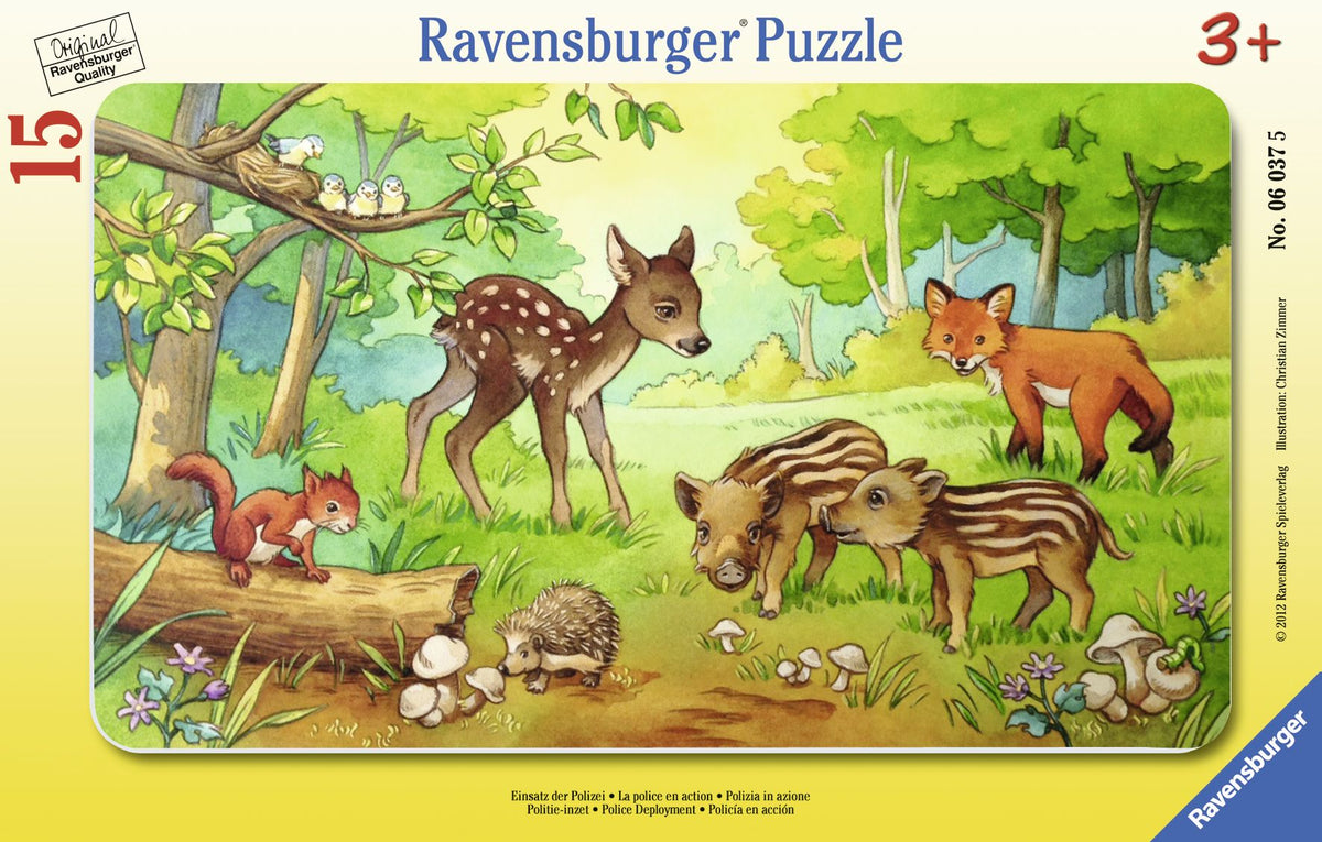 Animal Babies of the Forest 15 Piece Puzzle