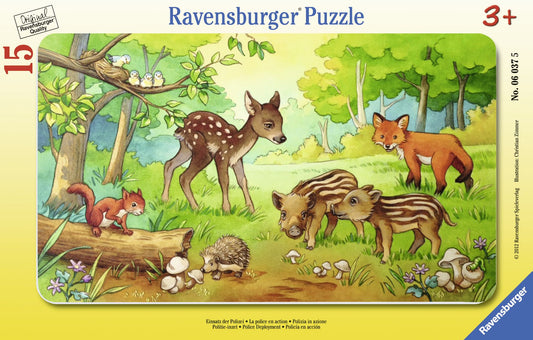 Animal Babies of the Forest 15 Piece Puzzle