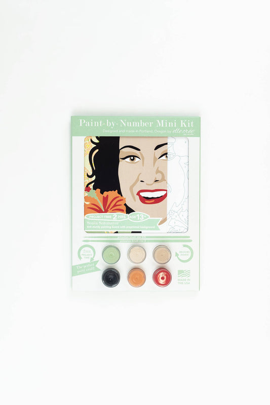 Sonia Sotomayor MINI Paint-by-Number Kit